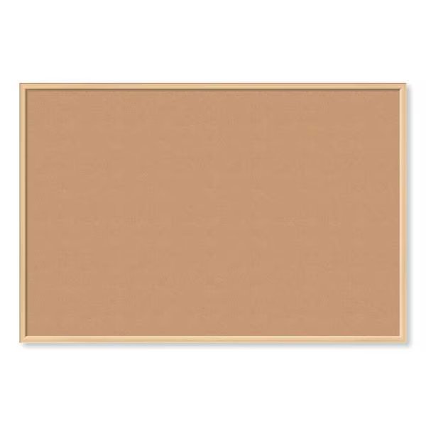 Cork Bulletin Board, 70 x 47, Natural Surface, Birch Frame, U Brands, Mfr#: 2872U00-01
